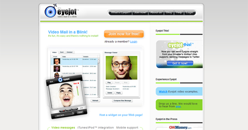 EyeJot : Email Vidéo